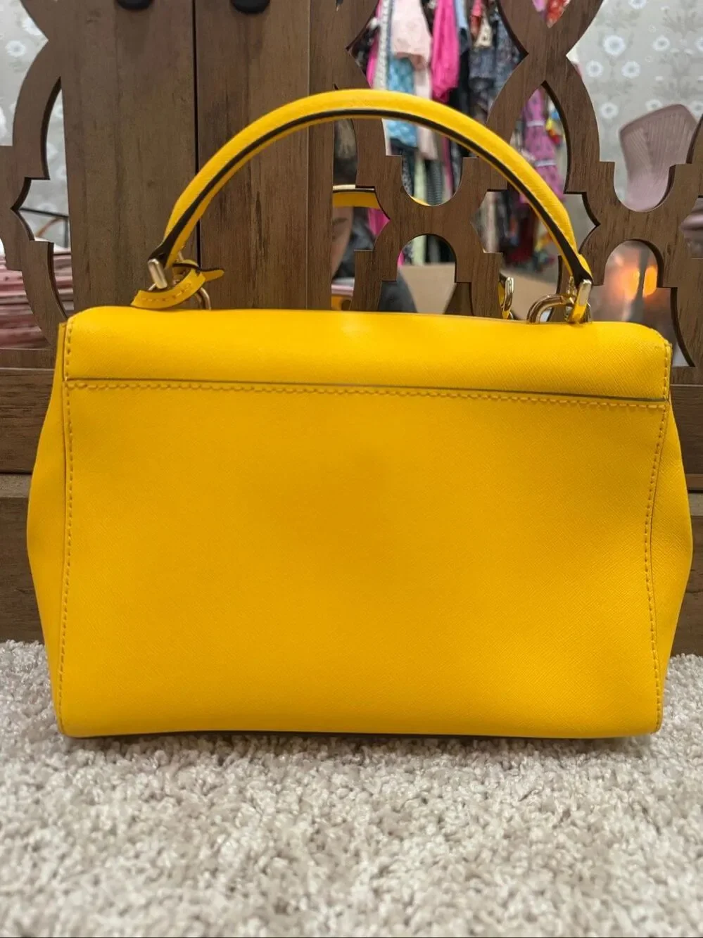 Michael Kors Ava small saffiano leather top-handle crossbody bag